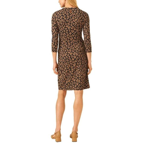 J.McLaughlin Catalyst Mini Dress Size Medium Animal Print Catalina Cloth - Picture 2 of 7
